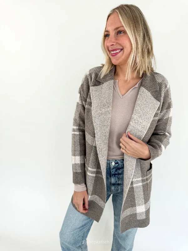 Chelsea Oversized Plaid Jardigan