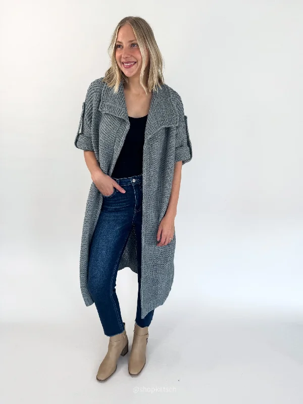 Karissa Charcoal Cardigan O/S