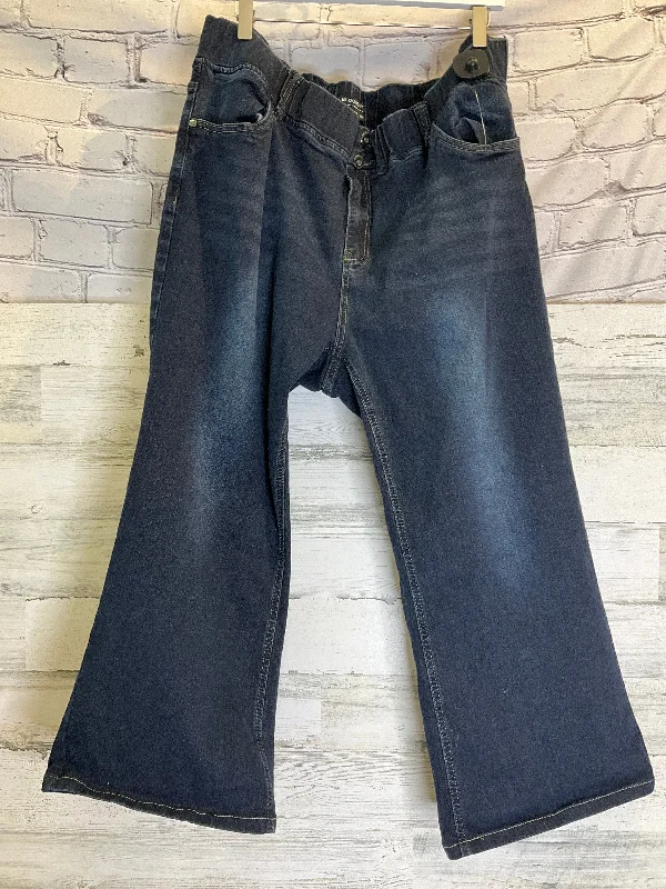 Blue Denim Jeans Straight Clothes Mentor, Size 24w