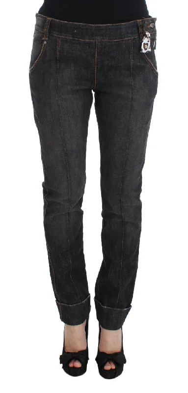 Ermanno Scervino  Cotton Slim Fit blue Women's Jeans