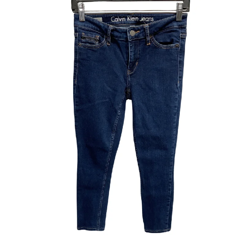 Jeans Skinny By Calvin Klein In Blue, Size: 2