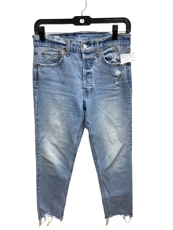 Jeans Straight By Gap In Blue Denim, Size: 2