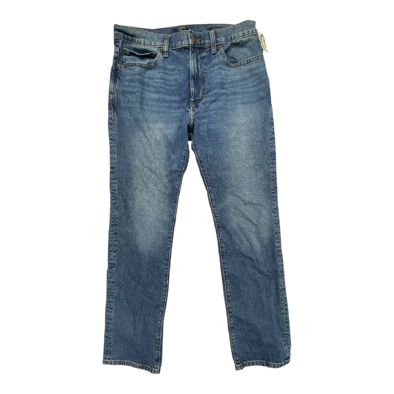 Jeans Straight By J. Crew In Blue Denim, Size: 10