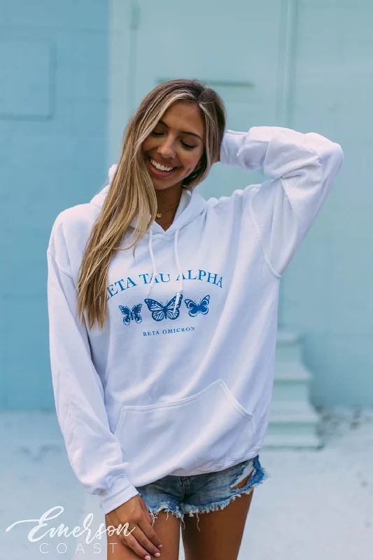 Zeta Tau Alpha Blue Butterfly Hoodie