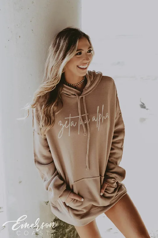 Zeta Tau Alpha Script Hoodie