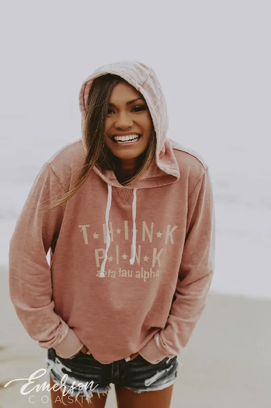 Zeta Tau Alpha Think Pink Hoodie