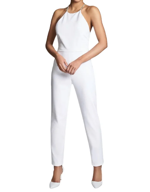 Alexa Jumpsuit In Ivory