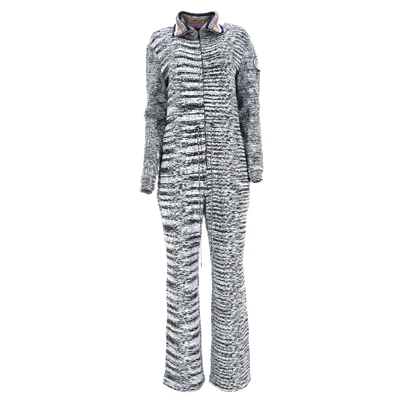 Missoni Space-Dye Collared Jumpsuit in Multicolor Wool