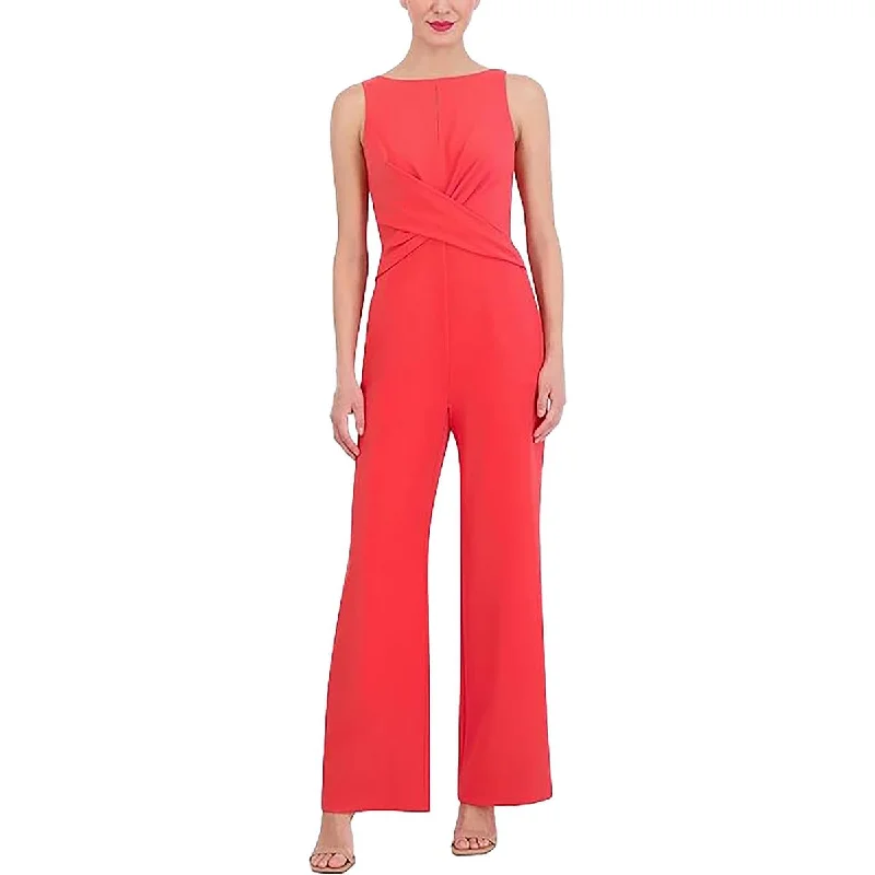 Womens Gathered Wide Leg Jumpsuit