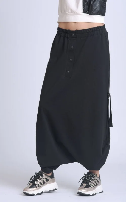 Plus Size Black Skirt Pants