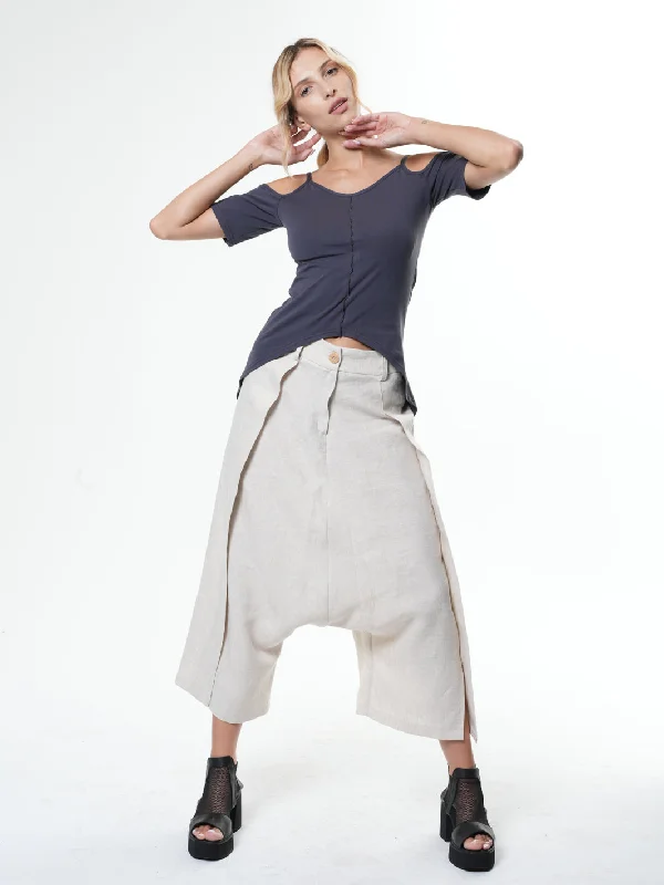 Summer Linen Harem Pants