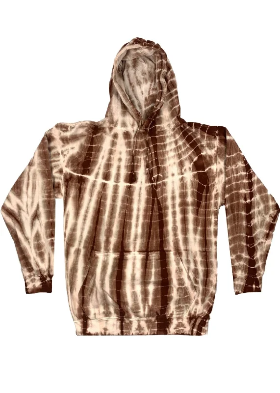 Brown Bamboo Tie Dye Hoodie