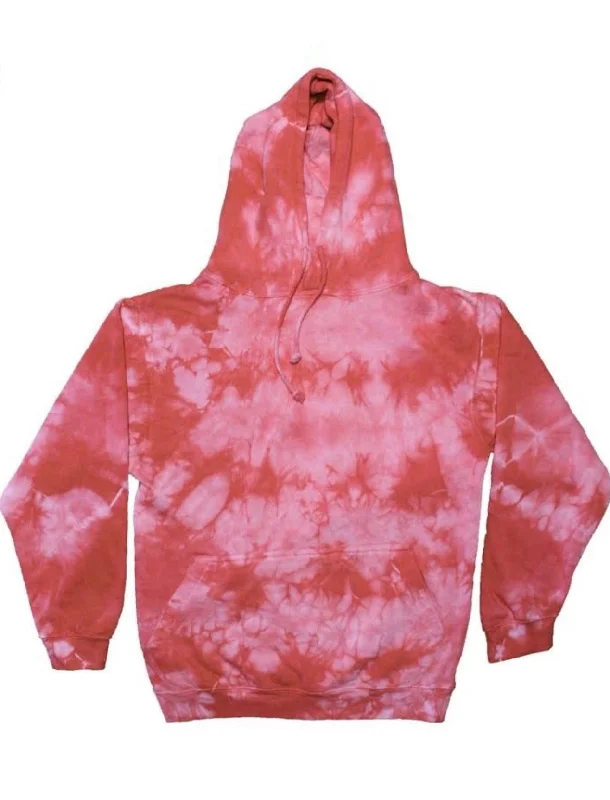 Pink Crystal Wash Tie Dye Hoodie