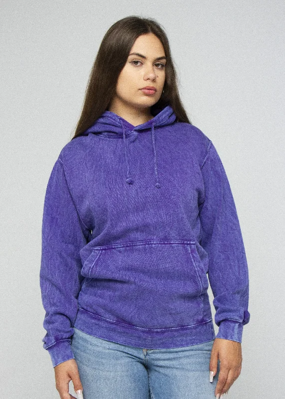 Purple Mineral Wash Hoodie