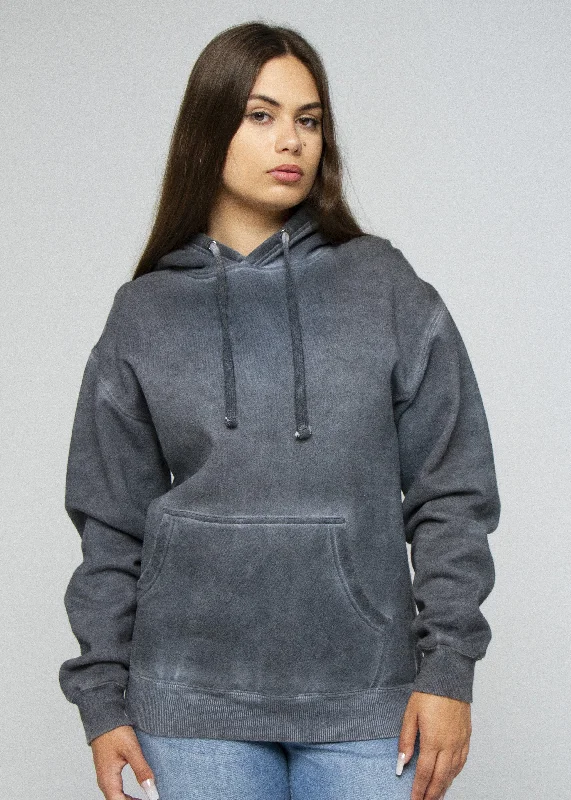 Navy Oil Wash Hoodie