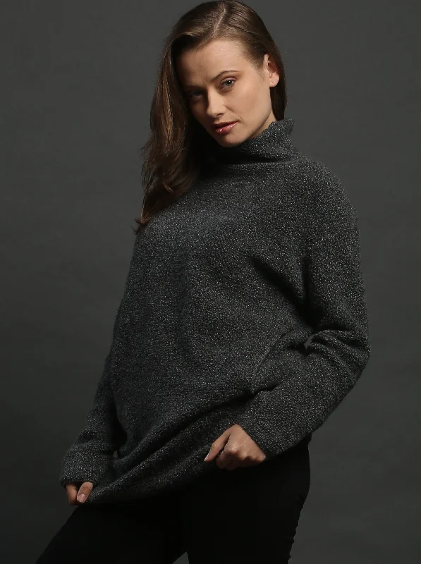 Textured Turtleneck Tunic