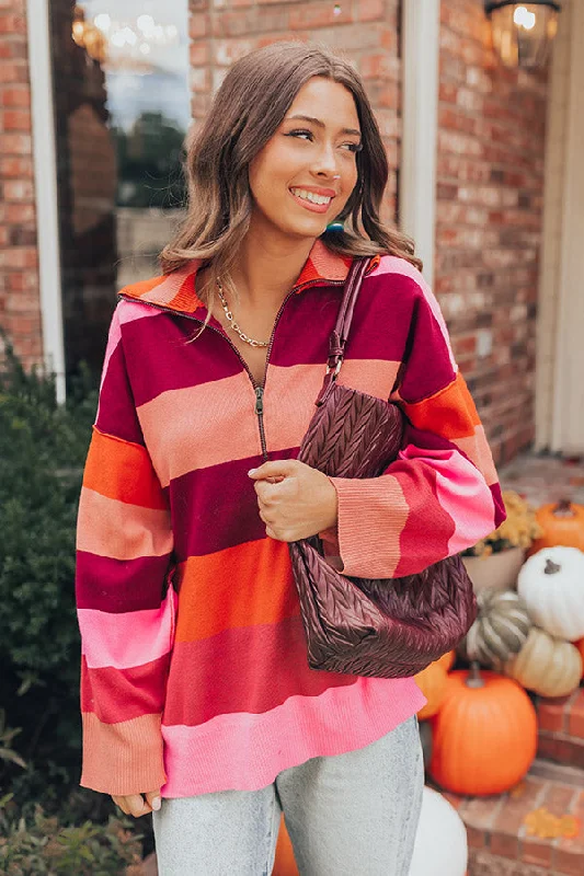 Picking Pumpkins Stripe Sweater