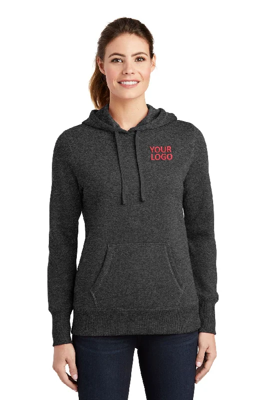 Sport-Tek Ladies Pullover Custom Hooded Sweatshirts, Graphite Heather